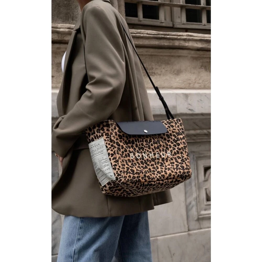 Bonheur Clutch Bag Leopard görsel 4