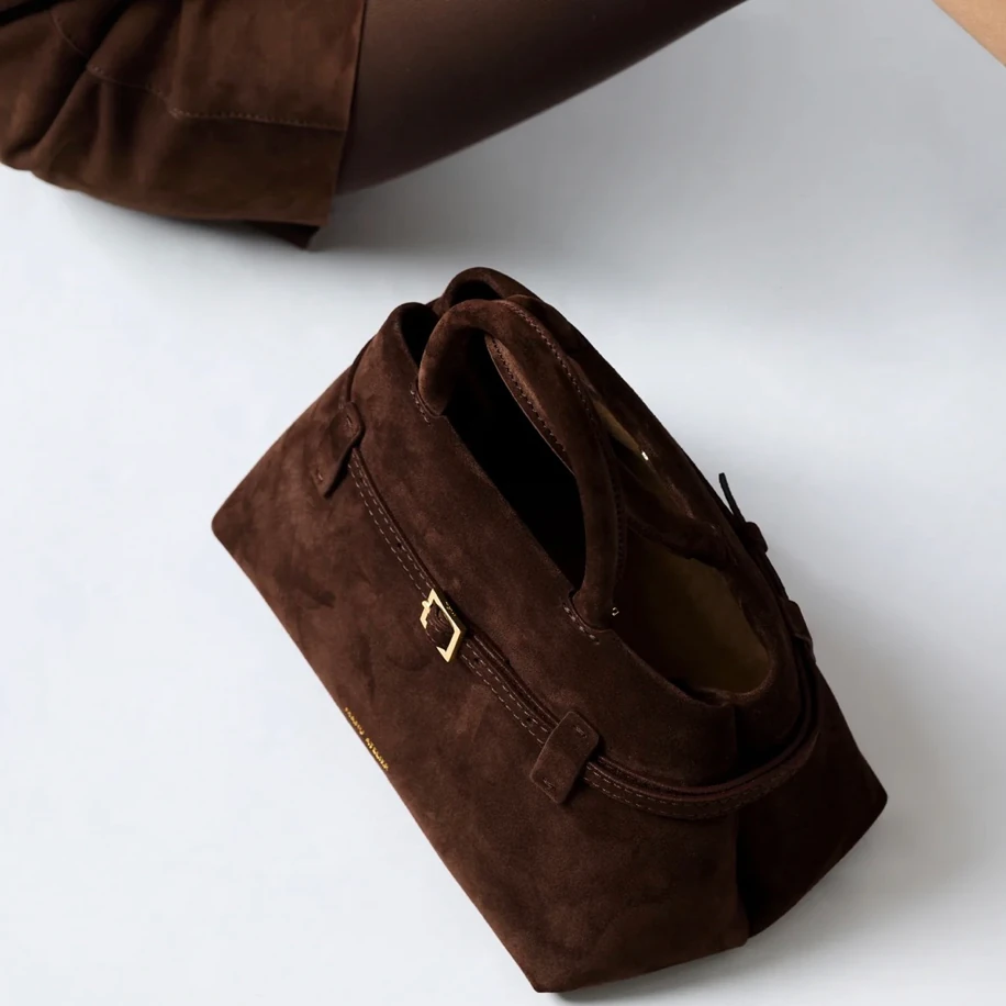 Manu Atelier Le Cambon 25 Deep Brown Suede görsel 3