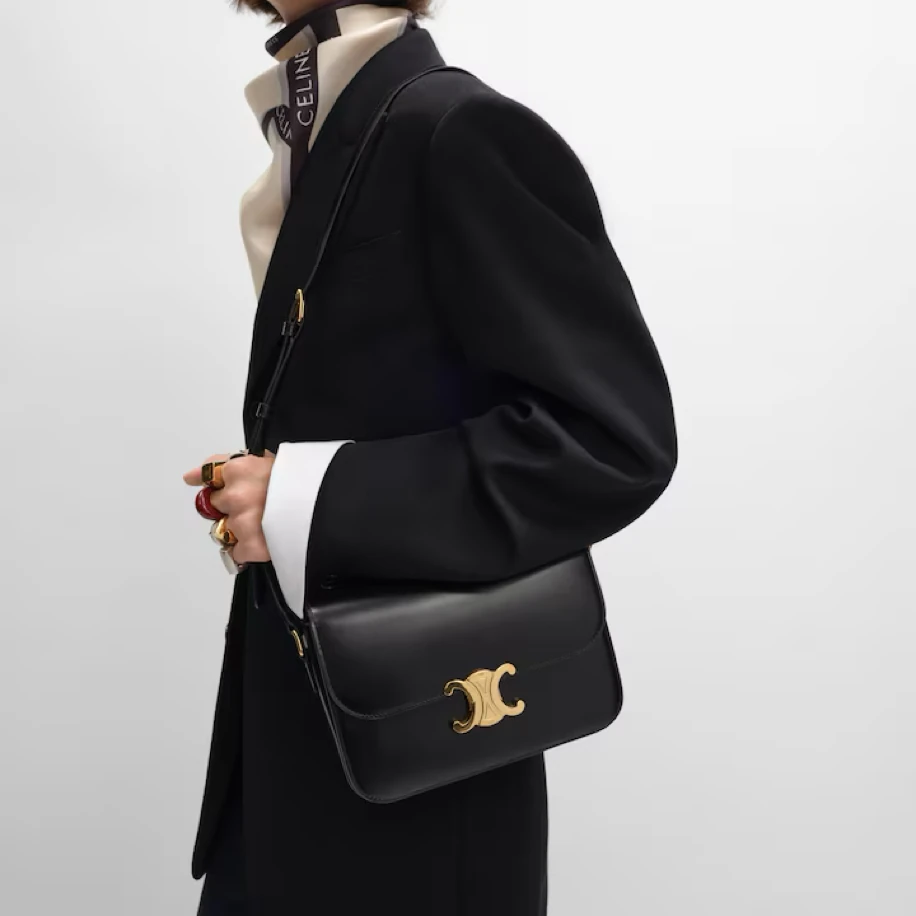 Celine Triomphe Bag Black görsel 4