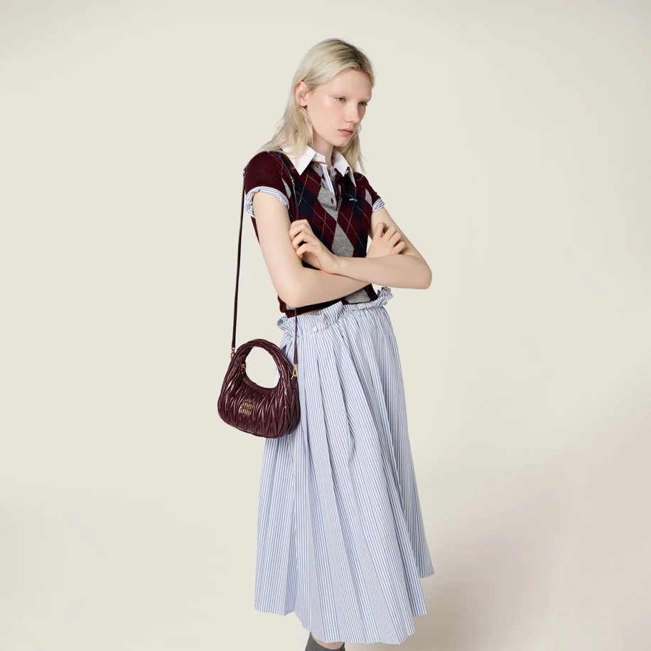 Miu Miu Wander Bag Bordeaux görsel 5
