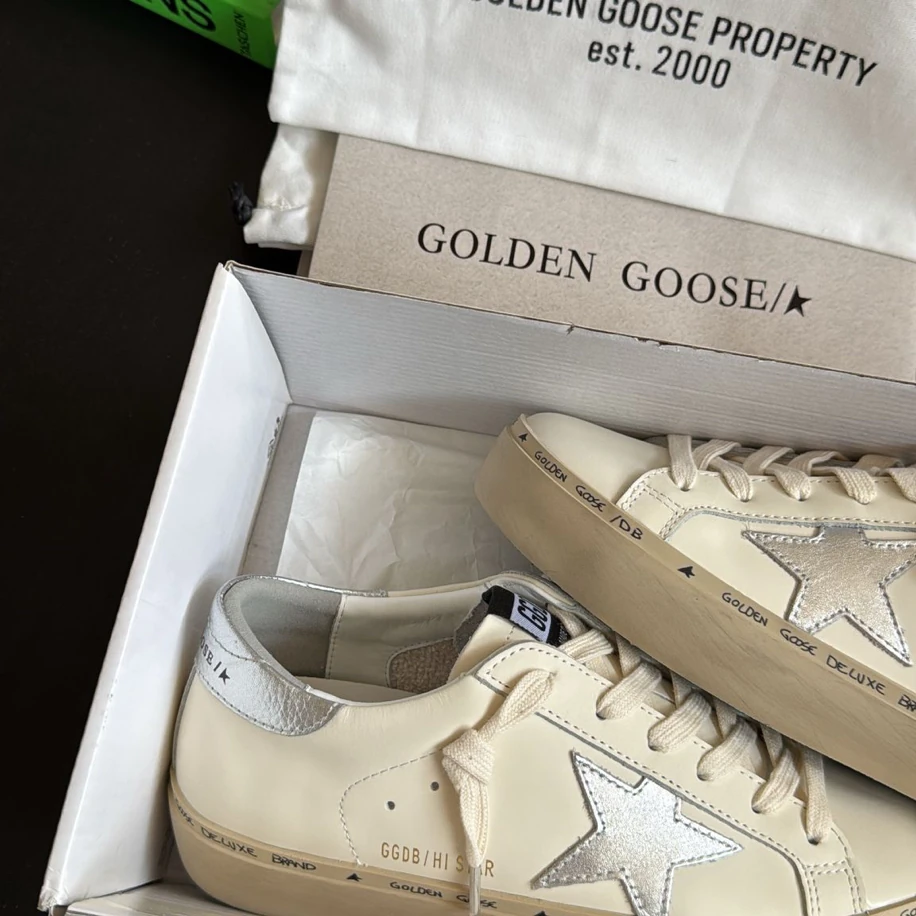 Golden Goose Hi Star White Silver görsel 2