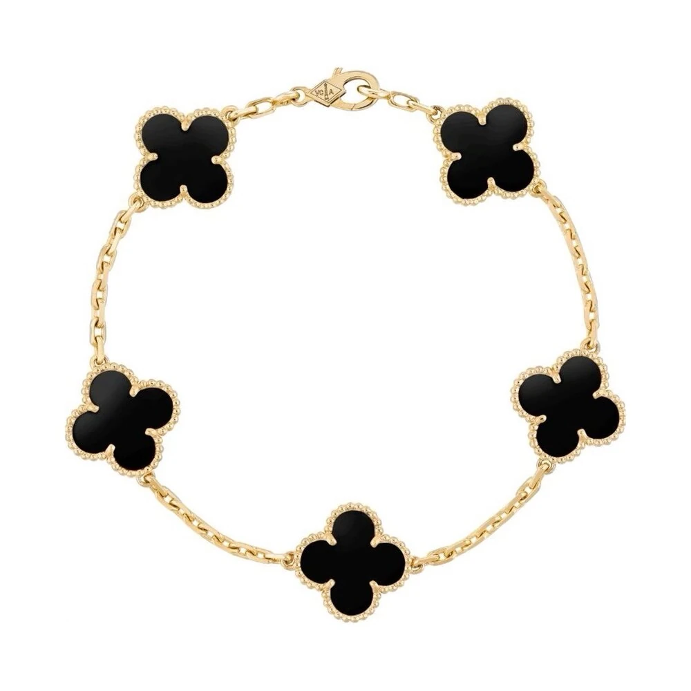 Van Cleef Bileklik Gold-Siyah