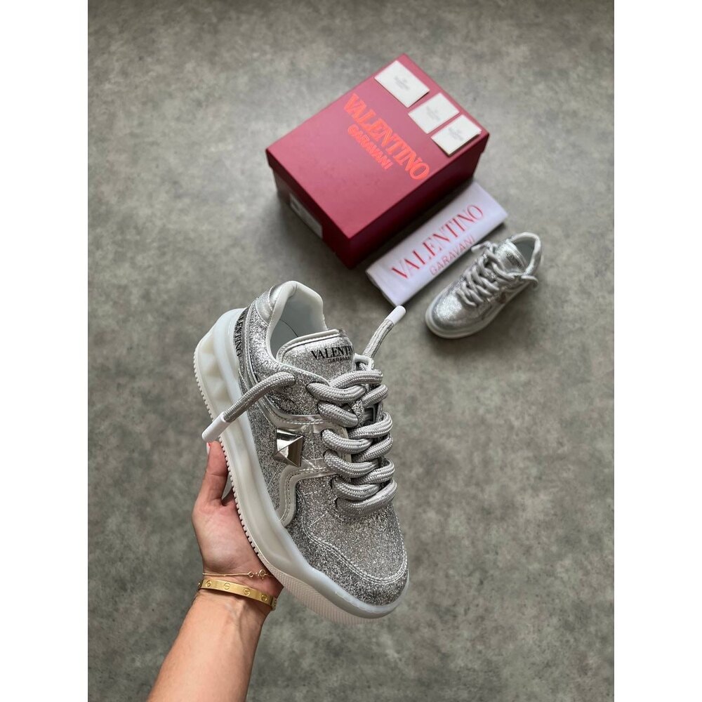 Valentino Yüksek Taban Silver VLTN görsel 2