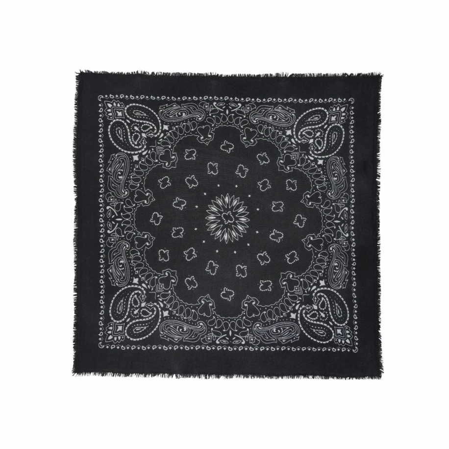 Kujten Large Cashmere Bandana Hachiko Black