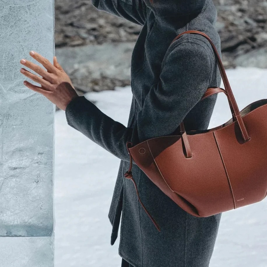 Polene Cyme Mini Brown görsel 3