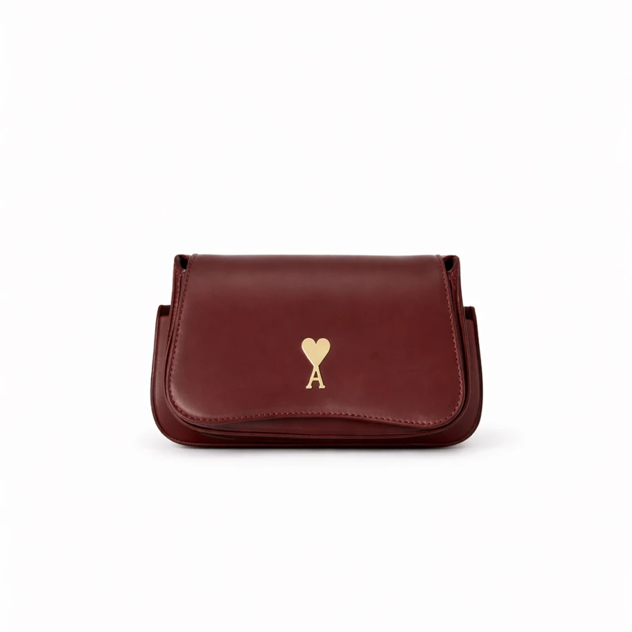 Ami Paris Small Glazed Brown