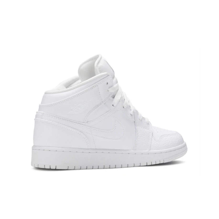 Jordan 1 Mid Triple White görsel 3