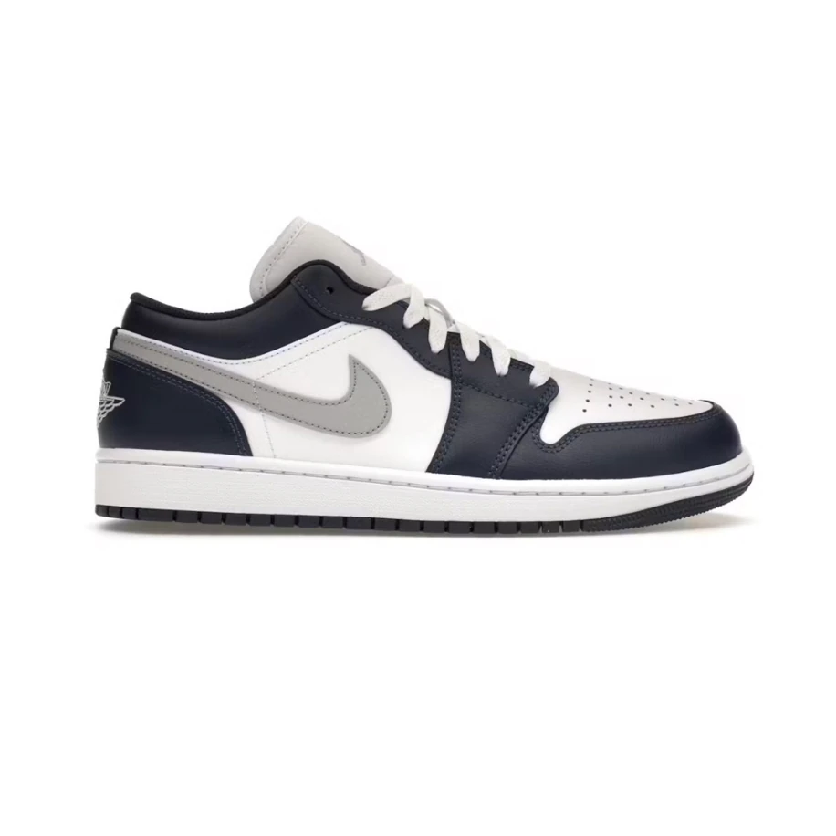 Jordan 1 Low Wolf Grey Midnight Navy