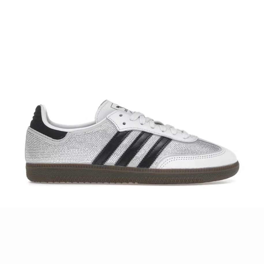 adidas Samba OG Rhinestone Crystal White Silver