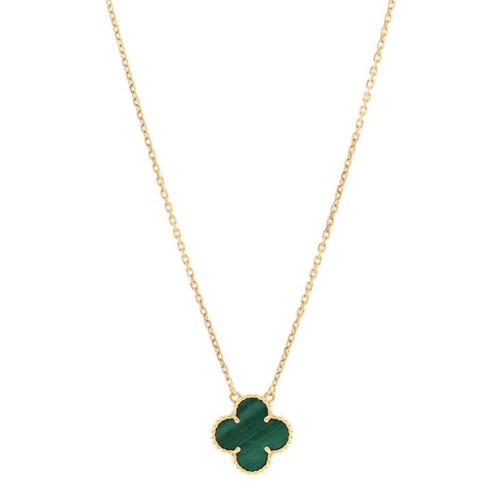 Van Cleef Kolye Gold-Yeşil