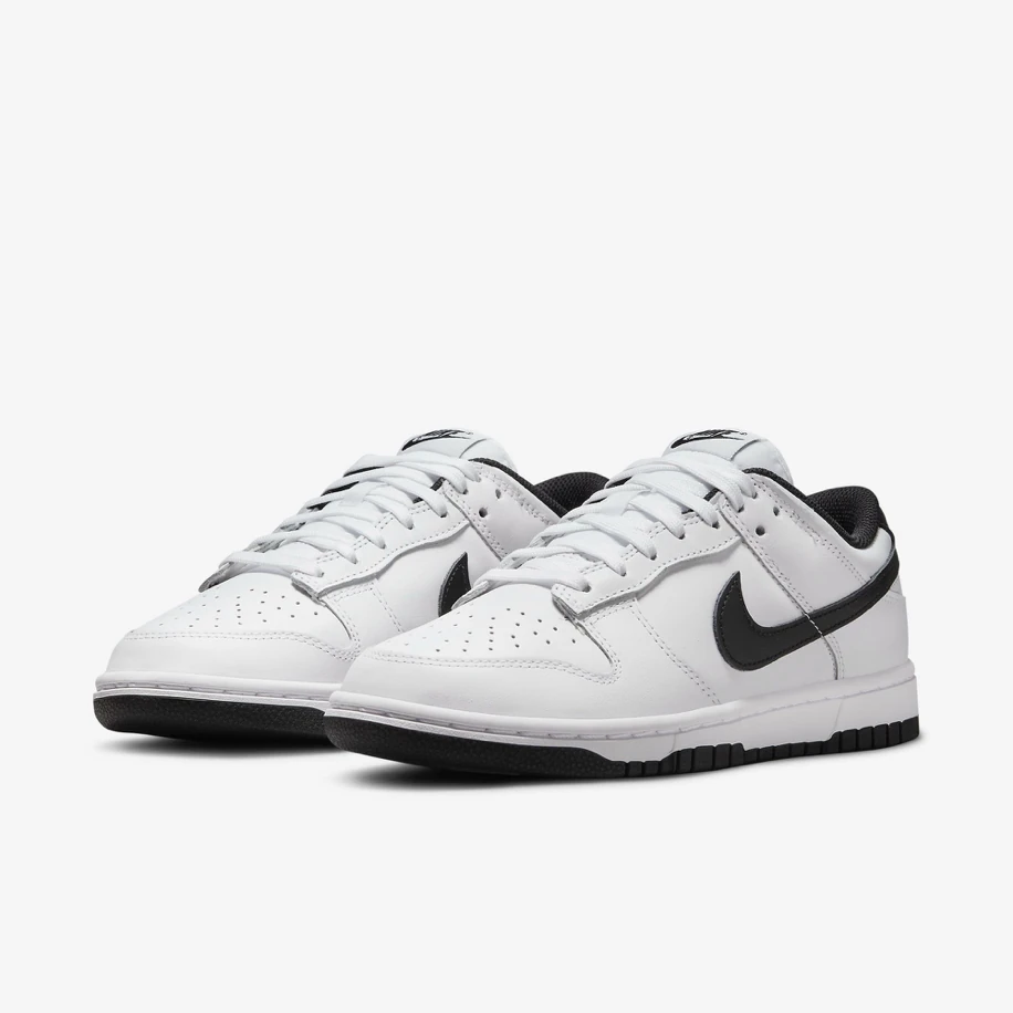 Nike SB Dunk Low White Black görsel 2