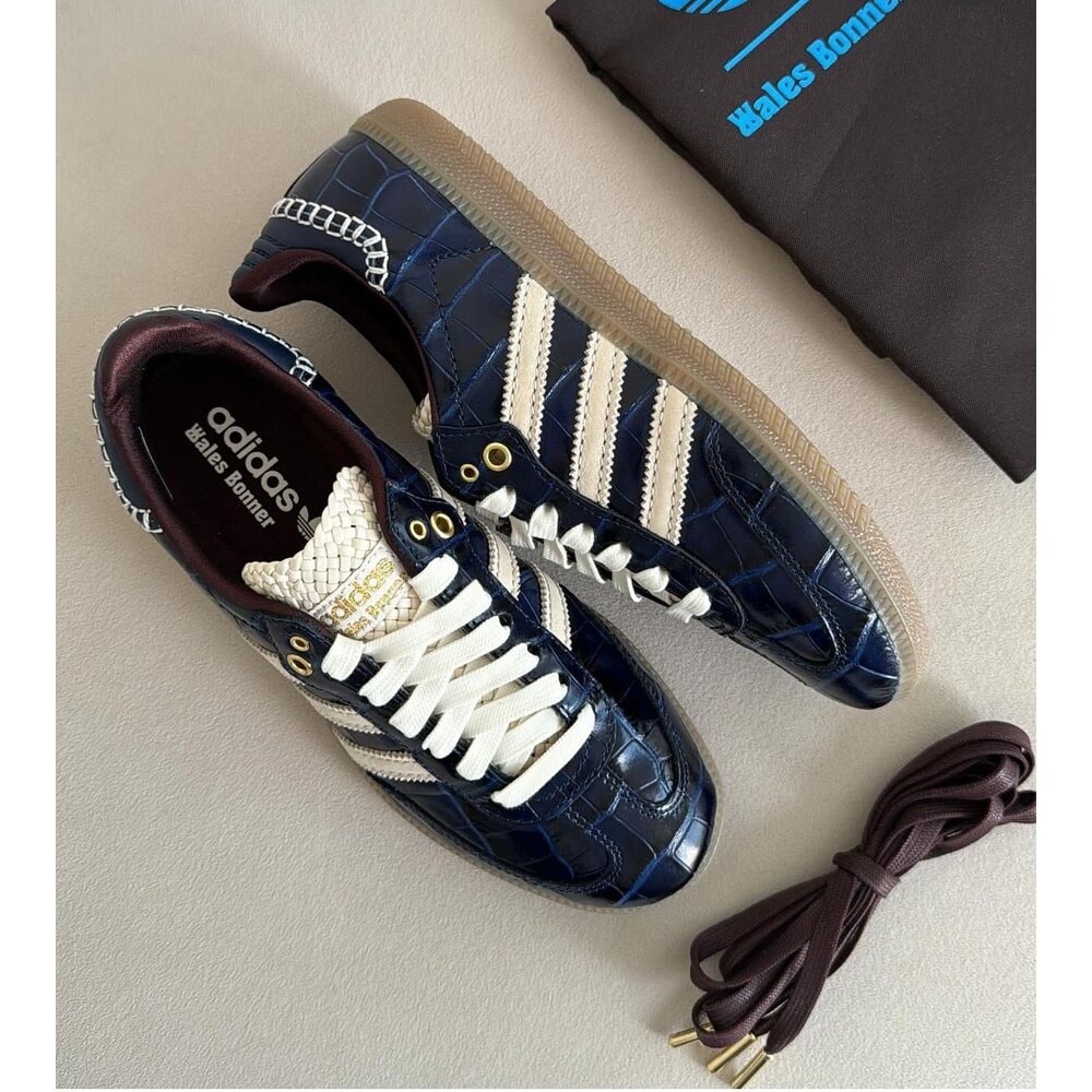Adidas Samba Wales Bonner Navy Croc görsel 4