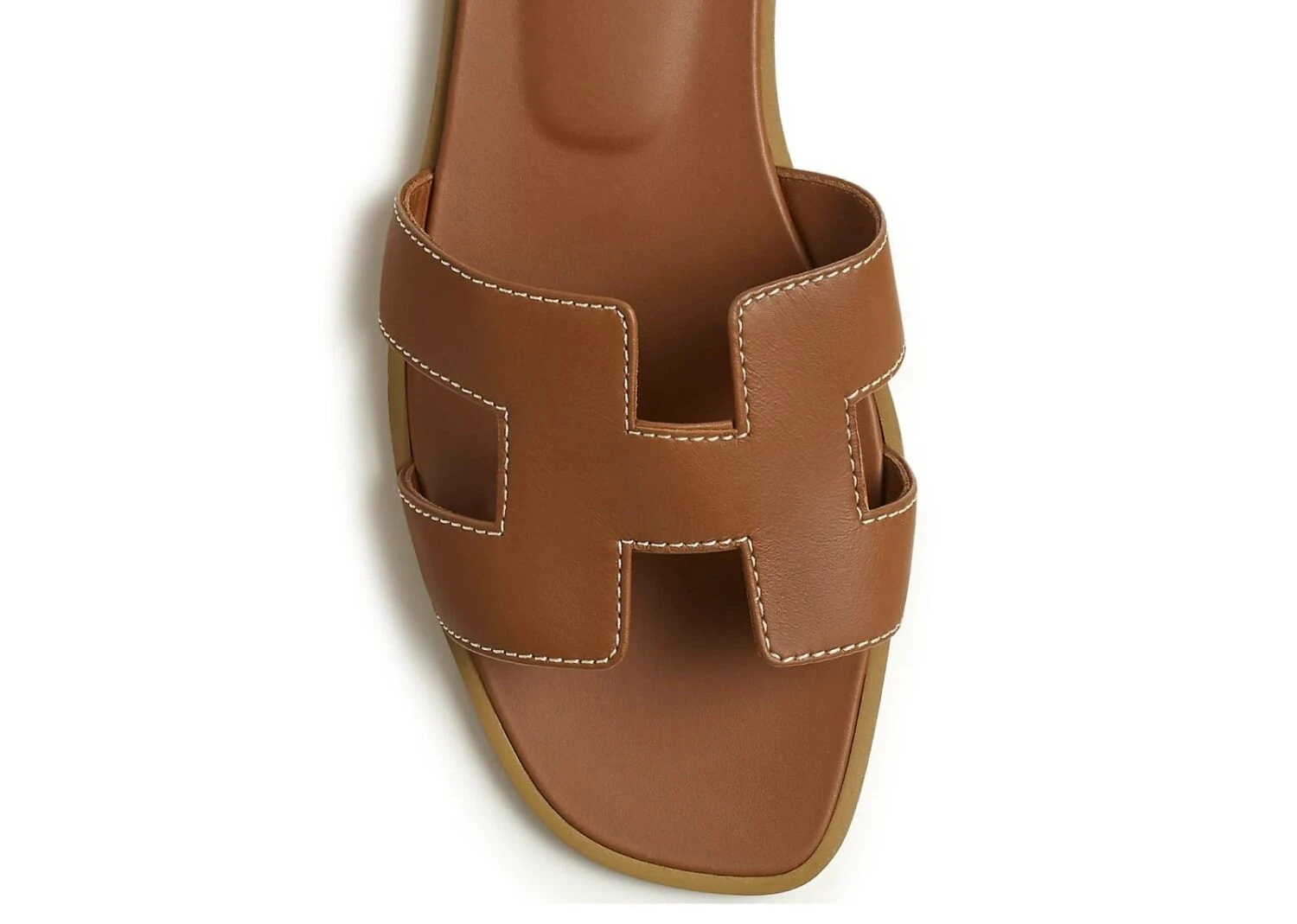 Hermes Oran Sandal Gold Box Calfskin Leather görsel 2