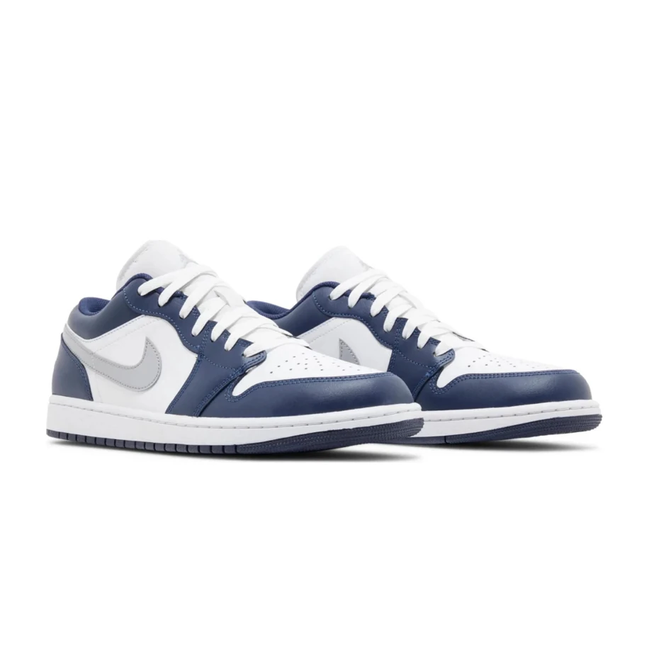 Jordan 1 Low Wolf Grey Midnight Navy görsel 2