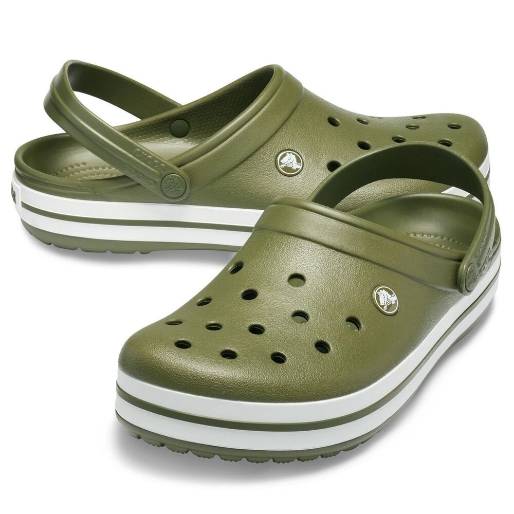 Crocs Crocband Army Green White görsel 2