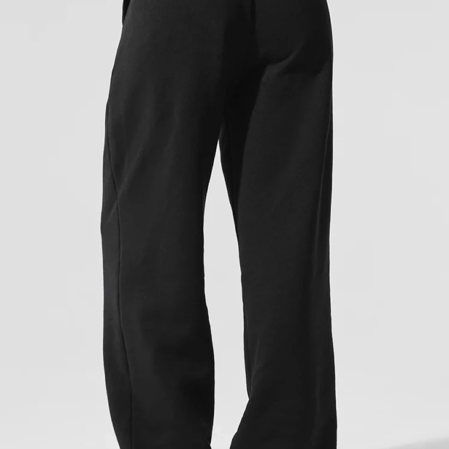 Alo Yoga Straight Leg Sweatpant Black görsel 3