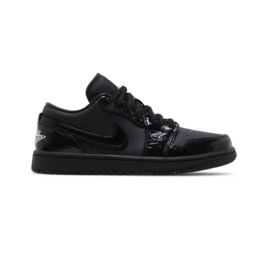 Jordan 1 Low SE Patent Elephant Black