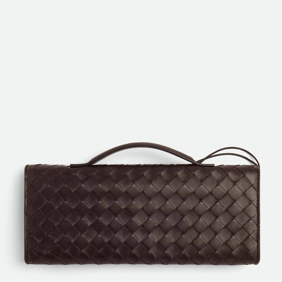 Bottega Veneta Andiamo Clutch Brown görsel 5