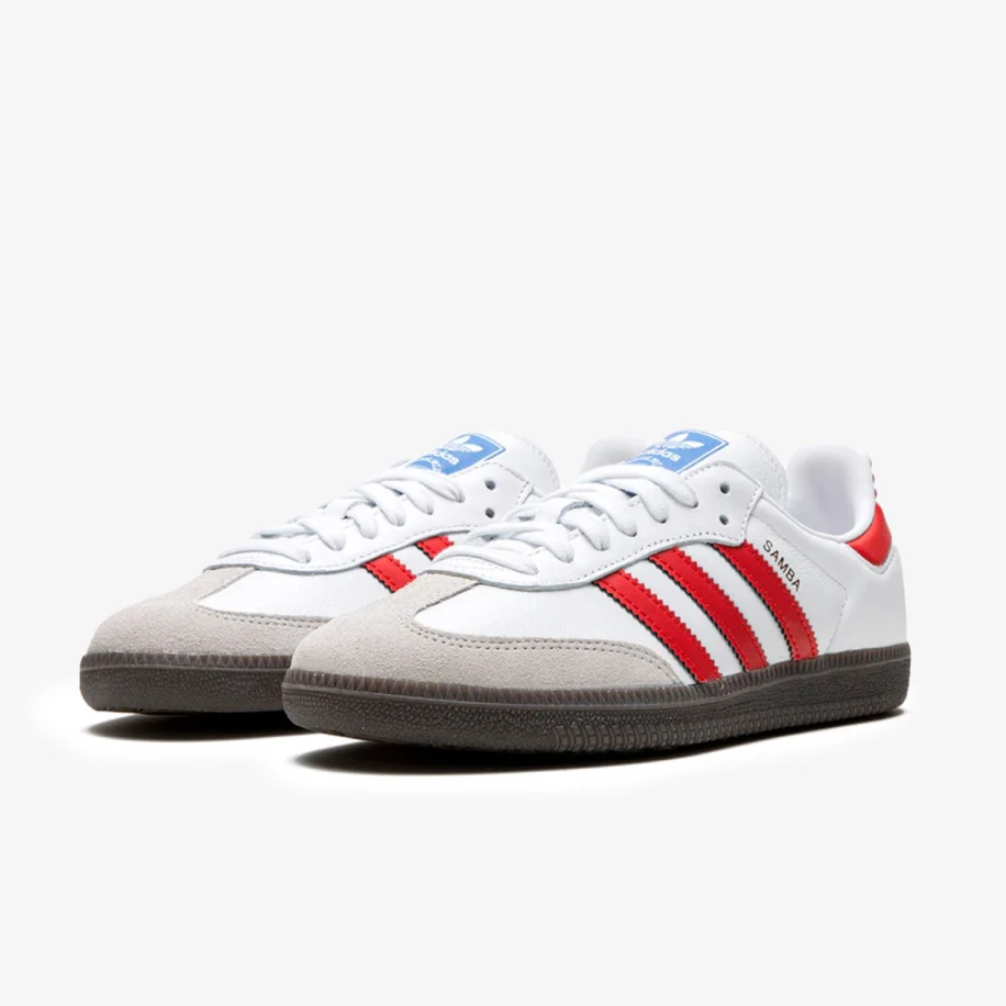 adidas Samba OG White Better Scarlet görsel 2