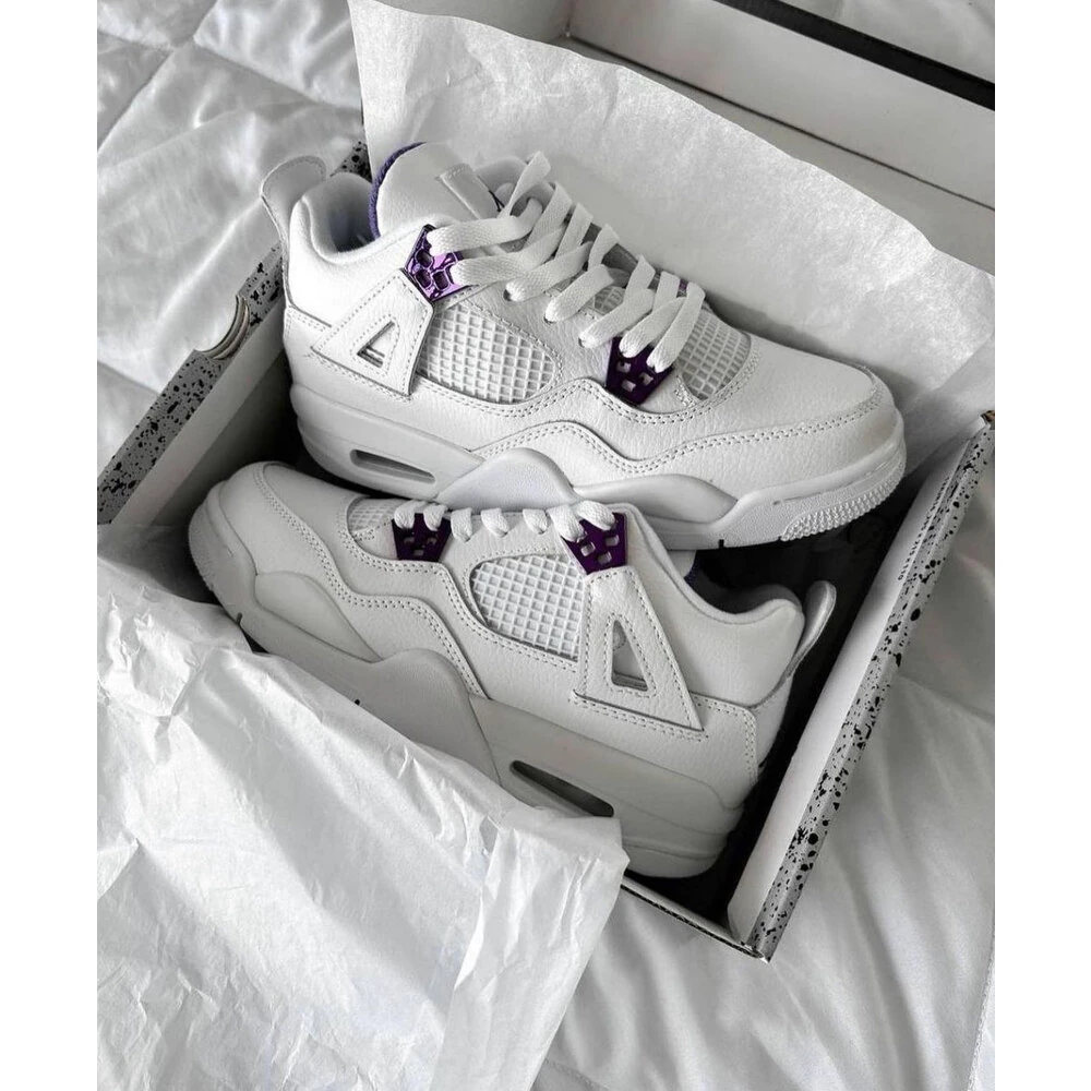 Jordan 4 Retro Metallic Purple görsel 4