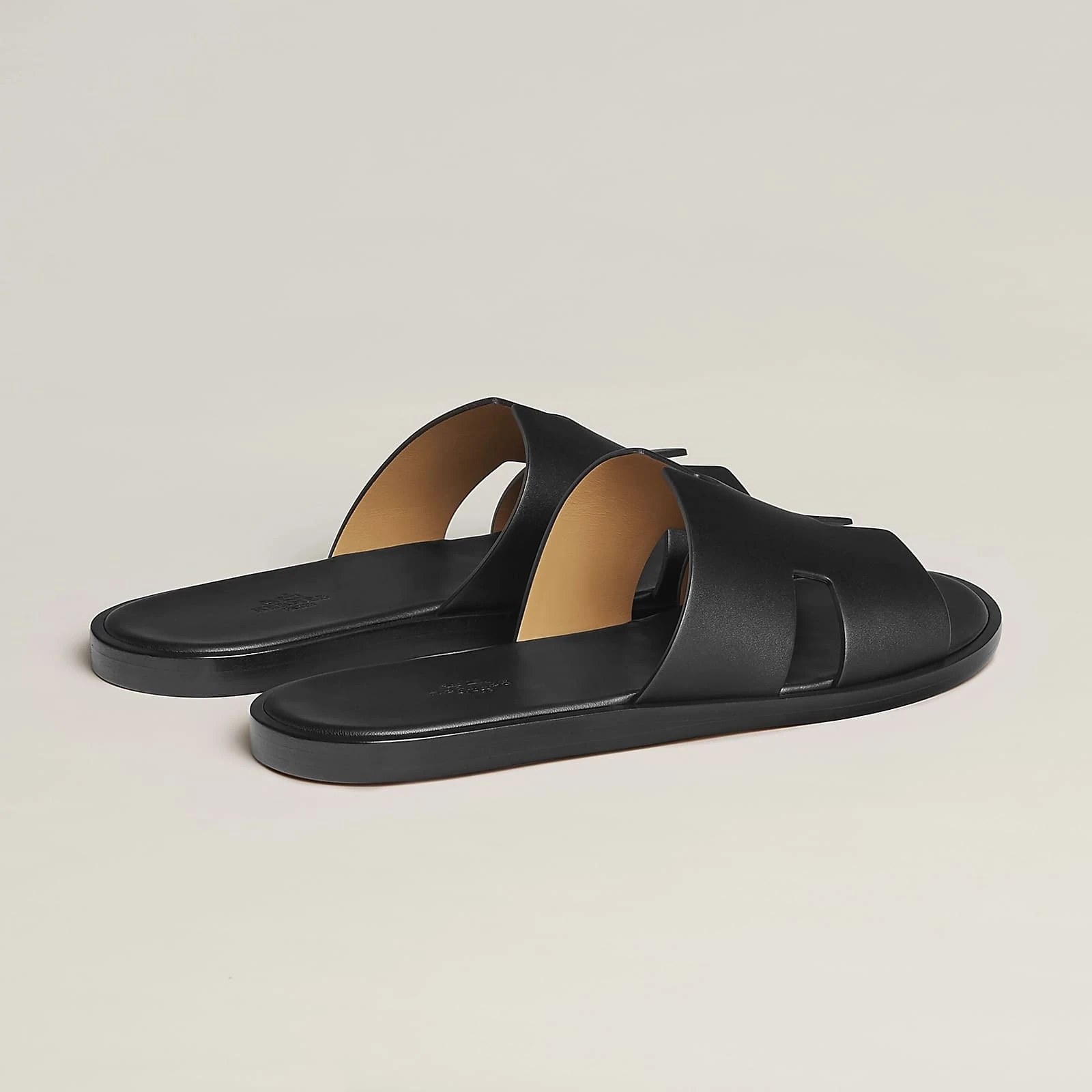 Hermes Izmir Sandal Noir Smooth Calfskin Leather görsel 3
