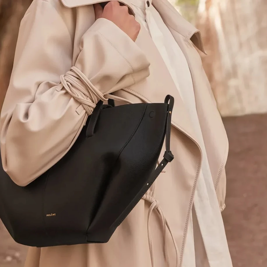Polene Cyme Mini Black görsel 4