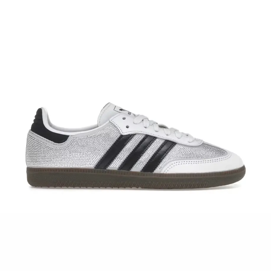 adidas Samba OG Rhinestone Crystal White Silver